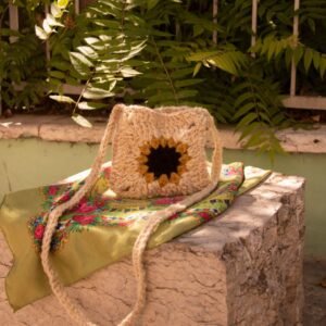 The Sunflower Knitted Handbag