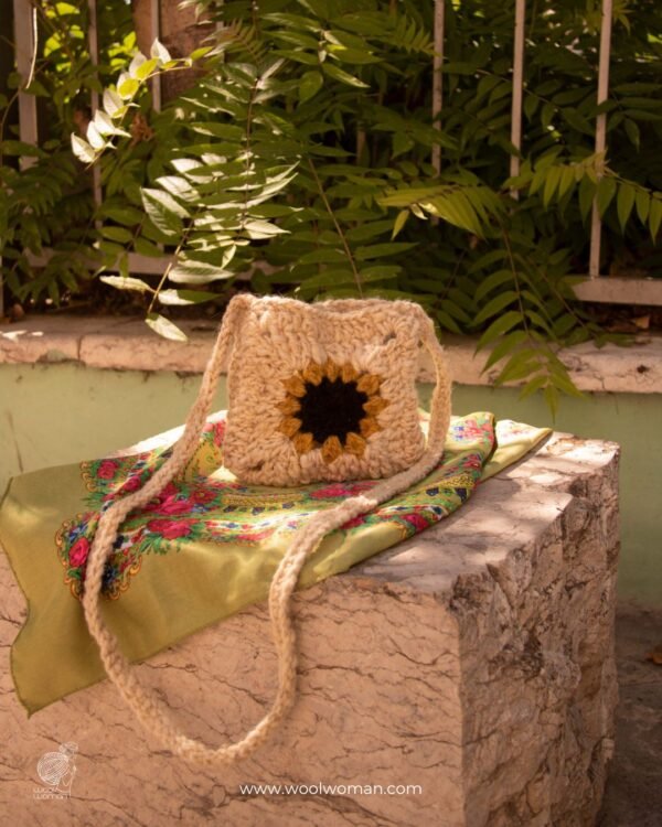 The Sunflower Knitted Handbag